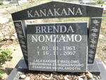 KANAKANA Brenda Nomzamo 1963-2007
