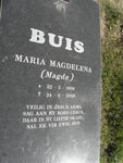 BUIS Maria Magdelena 1956-2008