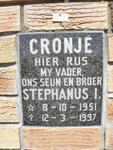 CRONJE Stephanus I. 1951-1997