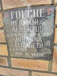 FOUCHE Hermanus Albertus 1926-1995 & Johanna Elizabeth 1929-