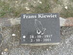 KIEWIET Frans 1957-2001
