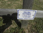 OCTOBER Galima 1953-2009