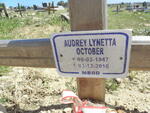 OCTOBER Audrey Lynetta 1947-2010
