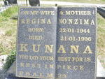 KUNANA Regina Nonzima 1944-1996