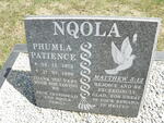 NQOLA Phumla Patience 1973-1996
