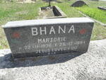BHANA Marjorie 1936-1994