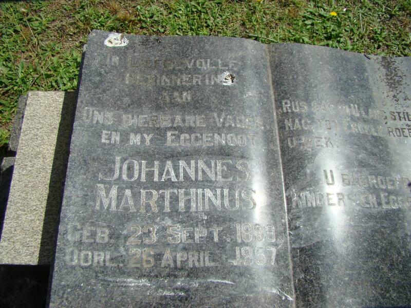 ? Johannes Marthinus 1889-1957