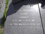 ALLEN Aletta Fransina nee BLIGNAUT 1932-1982