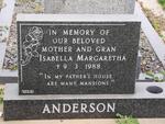 ANDERSON Isabella Margaretha -1988