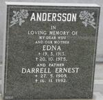 ANDERSSON Darrell Ernest 1909-1992 & Edna 1913-1975