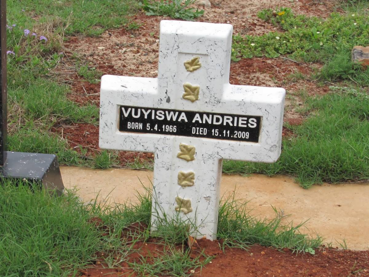 ANDRIES Vuyiswa S. 1966-2009