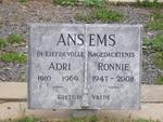 ANSEMS Adri 1910-1969 :: ANSEMS Ronnie 1947-2008