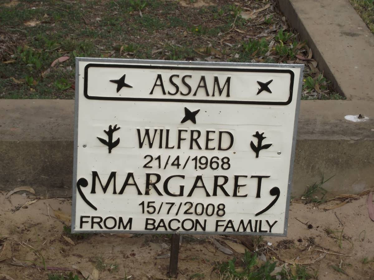 ASSAM  Wilfred -1968 & Margaret -2008