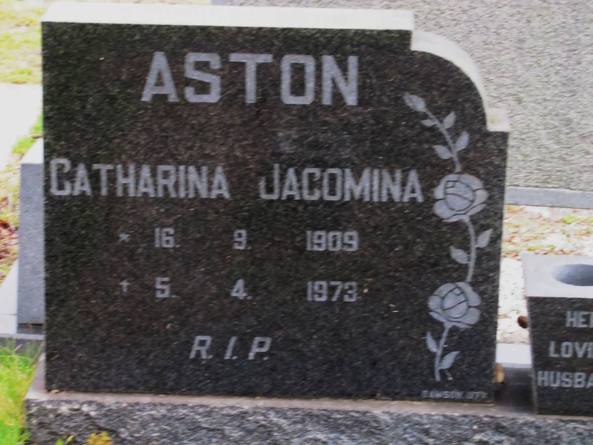 ASTON Catharina Jacomina 1909-1973