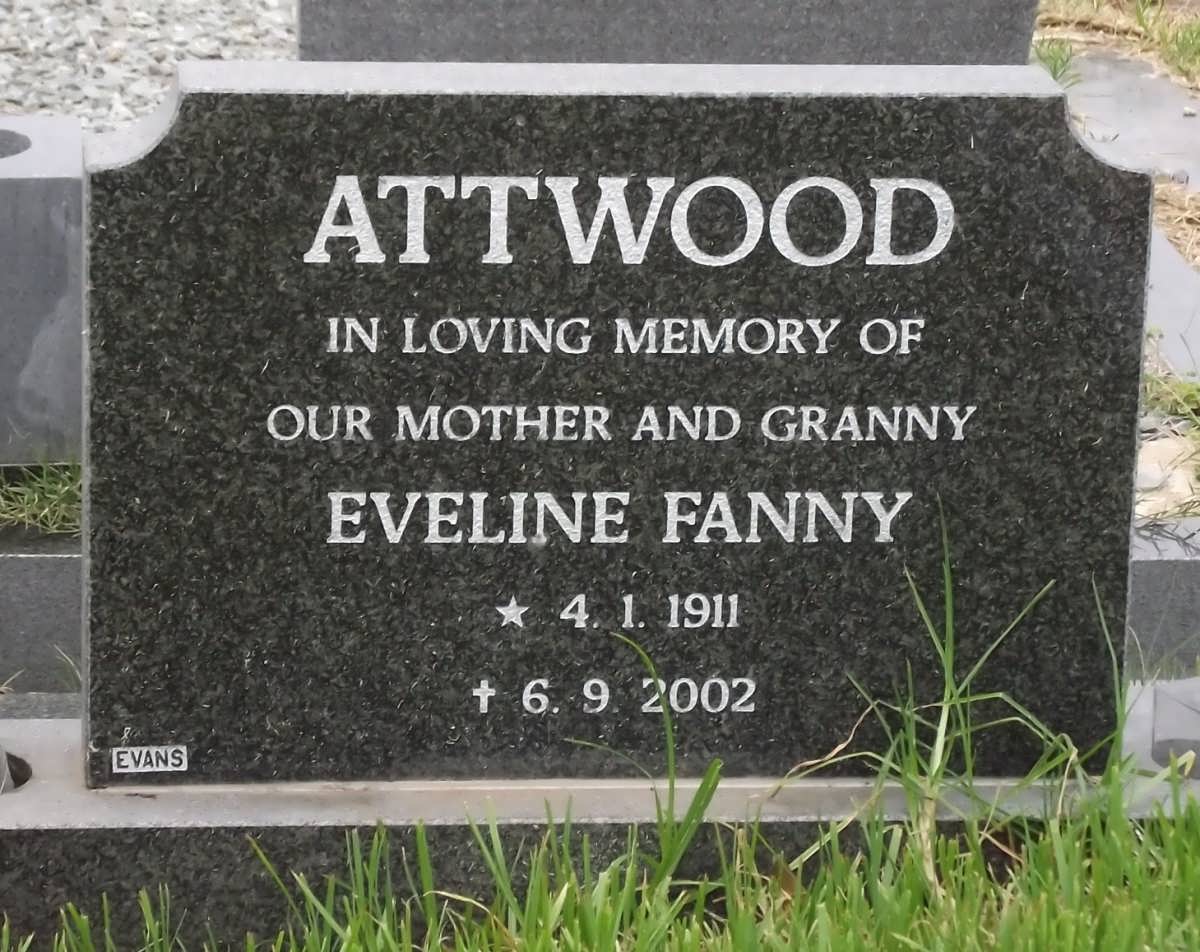 ATTWOOD Eveline Fanny 1911-2002