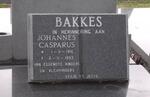 BAKKES Johannes Casparus 1916-1993