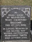 BALCOMB Mary Crawford -1962 :: SMITH Margaret -2001