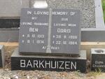BARKHUIZEN Ben 1913-1974 & Doris 1908-1984