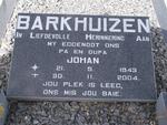 BARKHUIZEN Johan 1943-2004