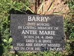 BARRY Antie Marie nee BOSCH 1949-2002