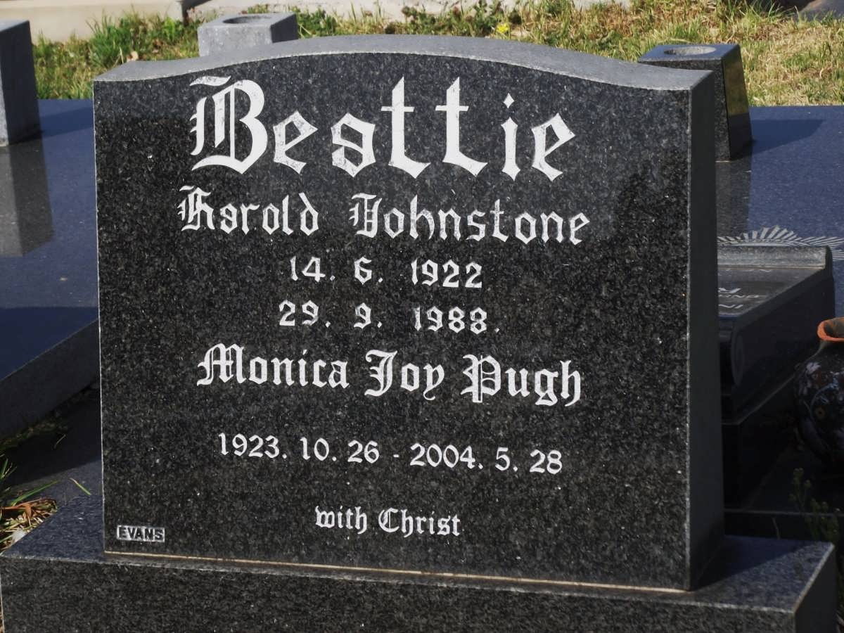 BEATTIE Harold Johnstone 1922-1988 & Monica Joy PUGH 1923-2004
