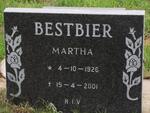 BESTBIER Martha 1926-2001