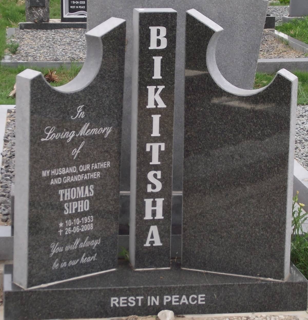 BIKITSHA Thomas Sipho 1953-2008