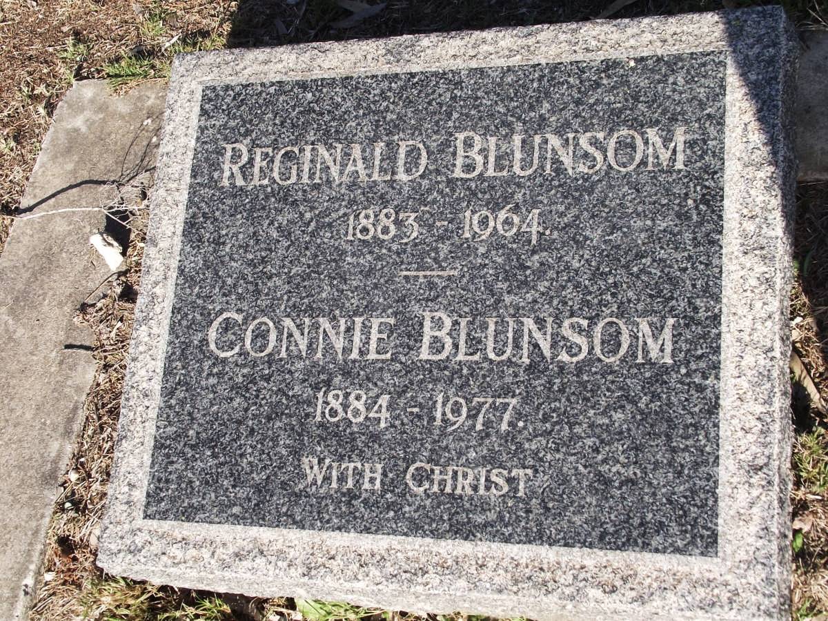BLUNSOM Reginald 1883-1964 & Connie 1884-1977