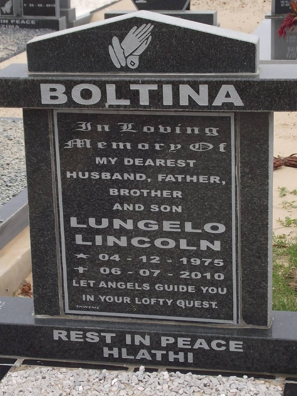BOLTINA Lungelo Lincoln 1975-2010