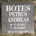 BOTES Petrus Andreas 1947-2007