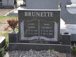 BRUNETTE Lloyd George 1926-1989 & Anna Elizabeth 1929-2000