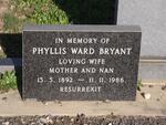 BRYANT Phyllis Ward 1892-1986