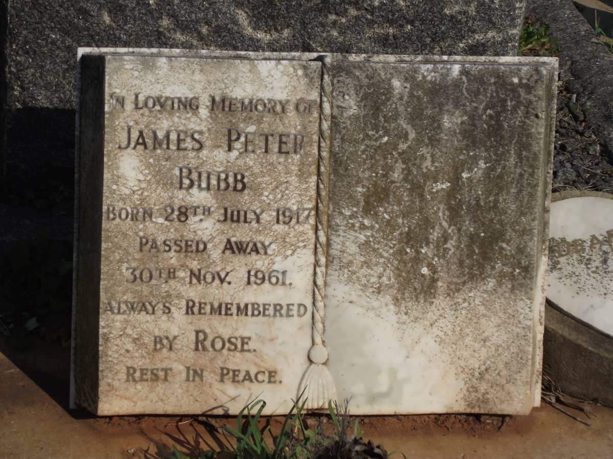 BUBB James Peter 1917-1961