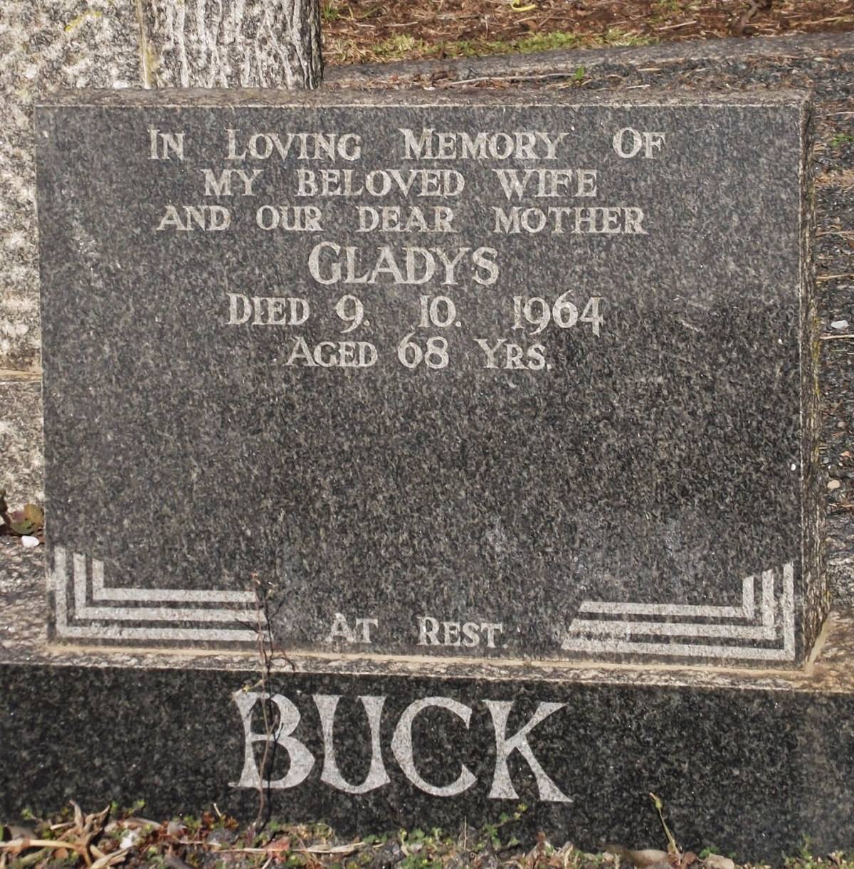 BUCK Gladys -1964