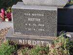 BURDETT Hester Louise 1924-1994