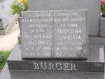 BURGER Nicholaas Jacobus 1901-1990 & Francina Cornelia DU PLESSIS 1914-