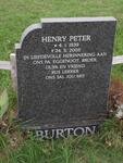 BURTON Henry Peter 1939-2005