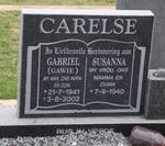 CARELSE Gabriel 1941-2002 & Susanna 1940-