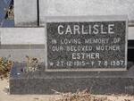 CARLISLE Esther 1915-1987
