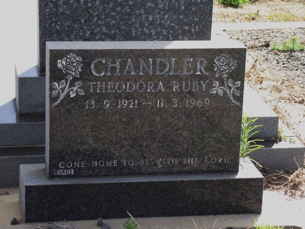 CHANDLER Theodora Ruby 1921-1989
