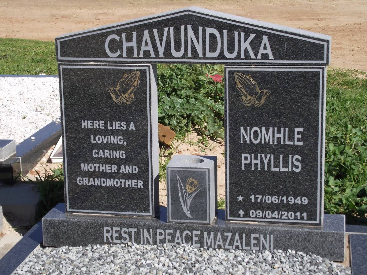 CHAVUNDUKA Nomhle Phyllis 1949-2011