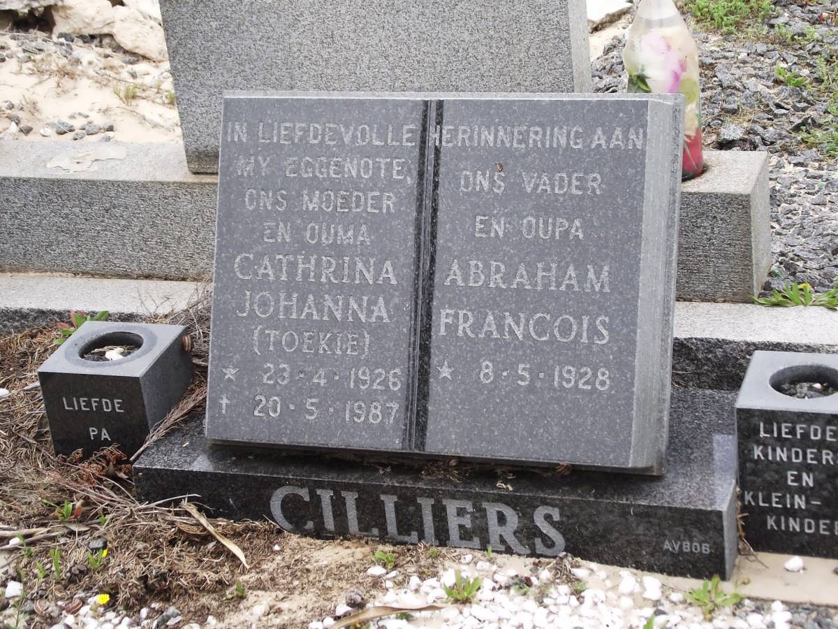 CILLIERS Abraham Francois 1928- & Cathrina Johanna 1926-1987