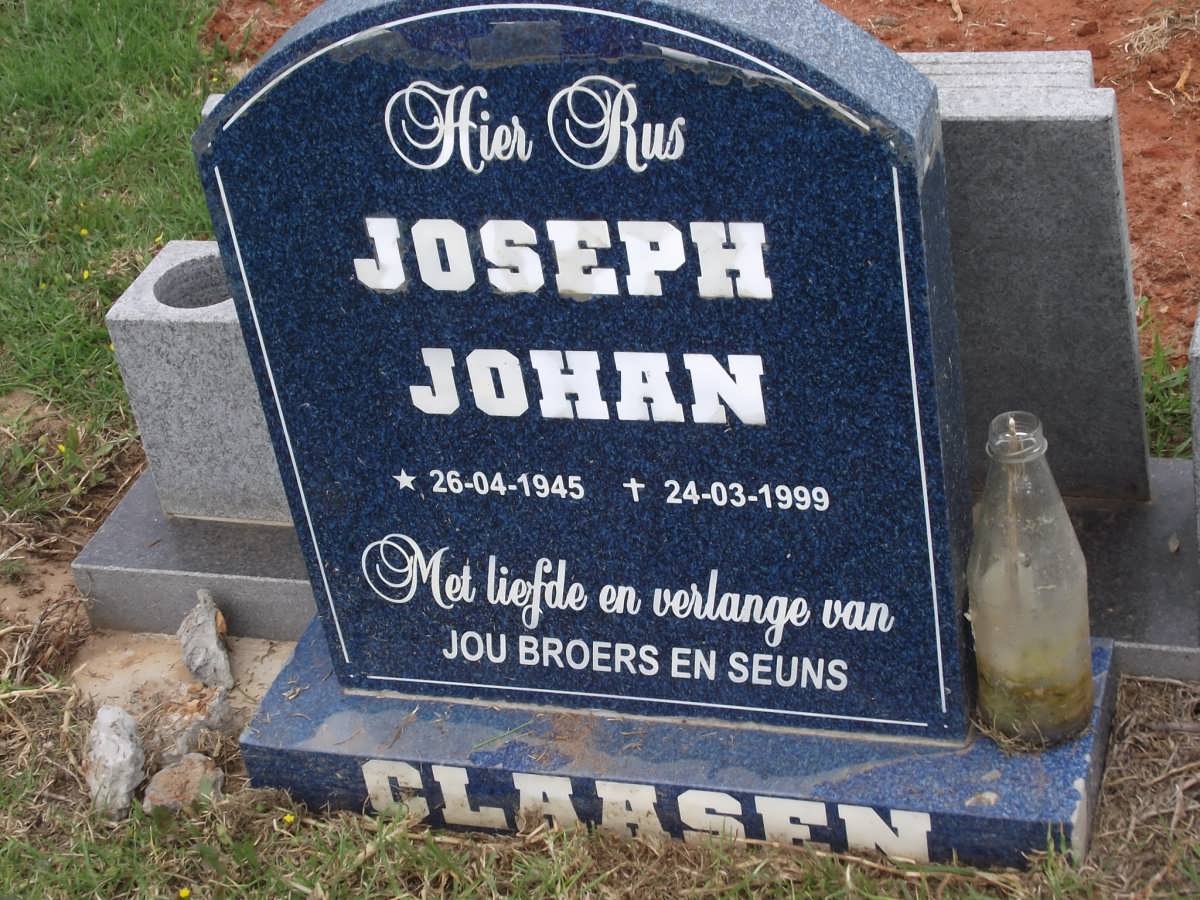 CLAASEN Joseph Johan 1945-1999