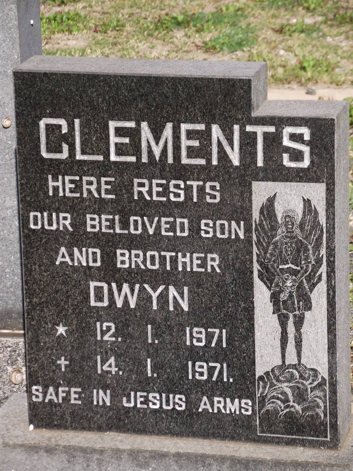 CLEMENTS Dwyn 1971-1971