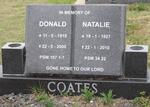 COATES Donald 1919-2000 & Natalie 1927-2010