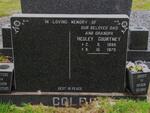 COLE Hedley Courtney 1886-1975