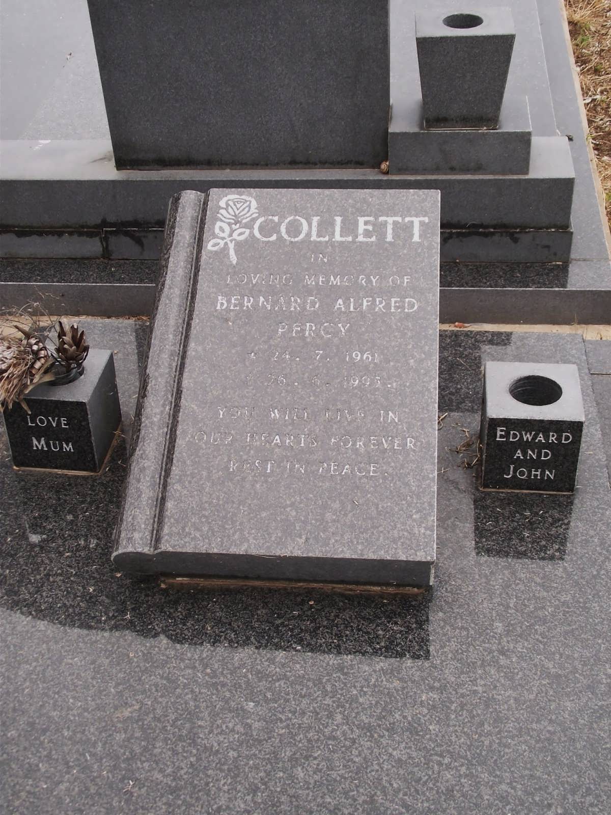 COLLETT Bernard Alfred Percy 1961-1993