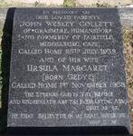 COLLETT John Wesley -1938 & Ursula Margaret GEDYE -1958