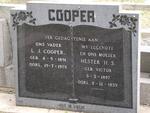COOPER L.J. 1891-1975 & Hester H.S. VICTOR 1897-1959