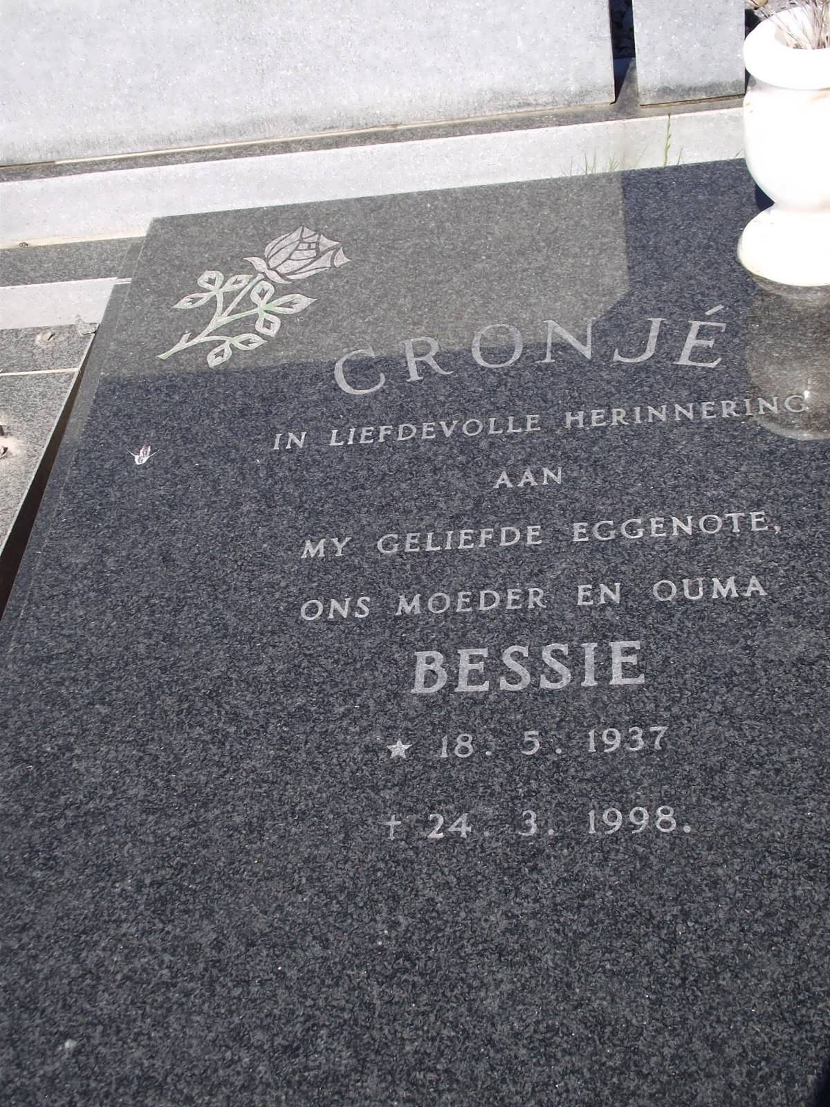 CRONJE Bessie 1937-1998